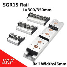 Built-in dual-axis linear guide rail 46mm SGR15 L=300/350mm with SGB15 optical axis photography track woodworking machinery 2024 - buy cheap