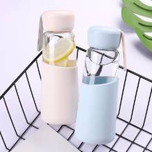 New Glass Cup Silicone Lanyard Simple Creative Student Couple Water Bottle Office Household Kettle Men And Women Mug 2024 - buy cheap