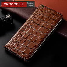 Crocodile Genuine Leather Case For Meizu U20 m2 m3 m3s m5 m5s m6 m6s m6T m8 m9 15 16 16s 16xs 16T 16th m15 Note Plus Lite Cover 2024 - buy cheap
