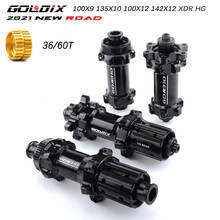 HG/XDR100*9 100*12 135*10 142*12 36T/60T ratchet system Road bike hub 6-bolt disc brake hub 24 hole through shaft/quick release 2024 - buy cheap