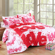 3d big rose wedding bedding set king queen twin size duvet cover set 2024 - buy cheap