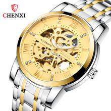 CHENXI-Reloj de acero inoxidable para hombre, accesorio Masculino de pulsera con mecanismo automático de viento automático, de lujo, a la moda 2024 - compra barato