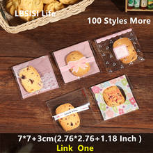 LBSISI Life 200pcs 7x7+3cm Self Adhesive Bag Nougat Wedding Candy Cookie Packaging OPP Jewelry Gift Poly Small Plastic Soap Bags 2024 - buy cheap