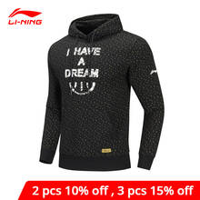 Li-Ning los hombres de baloncesto PO de punto con capucha 63% algodón, 37% de algodón Regular de poliéster para forro li ning confort deporte sudadera AWDQ049 2024 - compra barato