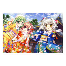 Kawaii Japanese Kimono Girls Anime Picture Cartoon Posters and Prints Canvas Paintings Wall Art for Home Room Decor 2024 - buy cheap