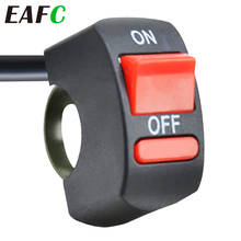 EAFC-Interruptor de apagado Universal para manillar de motocicleta, botón de encendido y apagado para Moto, ATV, DC12V/10A, color negro 2024 - compra barato
