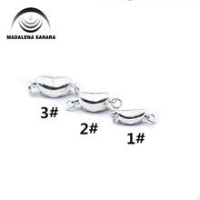 MADALENA SARARA-broche en forma de S de plata de ley S925, estilo Push-Back para accesorios de fabricación de joyas Diy, 5 unids/lote 2024 - compra barato