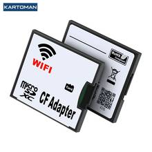 Kartoman micro sd tf para cf/sd leitor de cartão de memória wi fi conversor adaptador microsd sdhc para compacto tipo flash i 2024 - compre barato