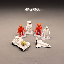 6Pcs/Set Model Sand Table Figures Toys Astronaut Rover Spaceship Model Model 2024 - buy cheap