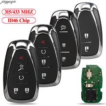 Jingyuqin Автомобильный ключ дистанционного управления 315/433 МГц ID46 чип для Chevrolet Camaro Equinox Cruze Malibu Spark HYQ4EA 3/4/5 кнопки Fob 2024 - купить недорого