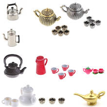 1/12 Mini Kettle Tea Pot Kitchen Model Toys for Doll House Simulation Furniture Toys for Children 2024 - buy cheap