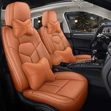 custom car seat cover leather set for auto Volkswagen polo up tiguan scirocco sharan t-roc touarege car assessoires interior 2024 - buy cheap