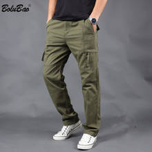 BOLUBAO-pantalones Cargo cálidos informales para hombre, pantalón grueso con múltiples bolsillos, de alta calidad, a la moda, para invierno 2024 - compra barato