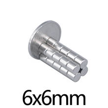 50/100/200 шт 6x6 мм мини маленькие круглые магниты 6 мм x 6 мм холодильник N35 неодимовый магнит диаметром 6x6 мм постоянные NdFeB магниты 6*6 2024 - купить недорого