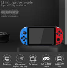 New X12 Retro Game Handheld Game Console Built-in 10000 in 1 Classic Games Portable Mini Video Player 5.1 inch HD Screen 8G 2024 - buy cheap