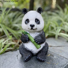 Simple Resin Panda Ornaments Garden Garden Decoration Black and White Animal Sculpture Cute Mother and Child Outdoor Decoration 2024 - buy cheap