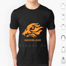 Nederland Lion T Shirt Men cotton Cotton S - 6xl Nederland Netherlands Dutch Holland Lion States Hup Holland Hup Orange 2024 - buy cheap