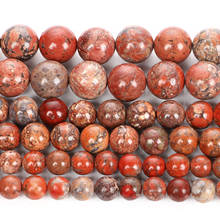 O imperador vermelho turquesa grânulos de pedra naturais redondos grânulos soltos para fazer jóias diy pulseiras colar 4/6/8/10/12mm 2024 - compre barato