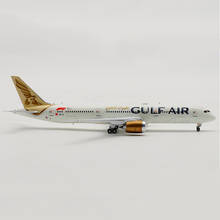 16CM B787 GULF AIR Airline 1/400 scale airplane model toy aircraft diecast plastic alloy plane with landing gear model gifts 2024 - buy cheap