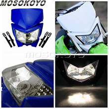 12V 35W Dual Sport Motocross Headlight Kit For Kawasaki Honda Yamaha WRF250 400 426 450 YZ TTR WR XT YZF WR WRF DT MX Enduro 2024 - buy cheap