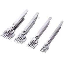 4pcs/set 3/4/5/6mm Hand-stitched space Stitching Punch Tool for Leather Craft Tools Hole Punches Lacing Stitching Tool for DIY 2024 - buy cheap