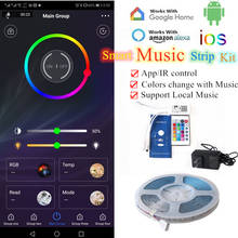 OTP Smart Music LED Light Kit APP Control LED Strip and BT Controller Support Android/IOS Google Home/Amazon Alexa Voice Control 2024 - buy cheap