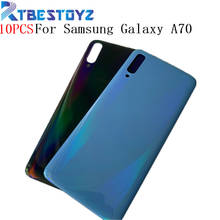 10 шт./лот оригинальная стеклянная задняя крышка батарейного отсека Сменный Чехол для Samsung Galaxy A70 2024 - купить недорого