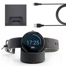 Беспроводное зарядное устройство, прочная док-станция для быстрой зарядки с зарядным кабелем для Samsung Gear S3 Classic для Frontier Smartwatch 2024 - купить недорого