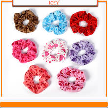 1pc Pure Color Bobble Sports Dance Soft Charming Hairband Solid Hair Scrunchies Ring Elastic Gauze Fabric Candy Color Hair Ring 2024 - buy cheap