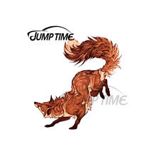 JumpTime 13 x 6.8cm For Red Fox Auto Funny Animal Car Stickers and Decals DIY JDM ATV VAN Waterproof Wall Door Decoration 2024 - buy cheap