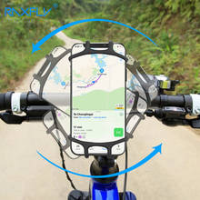 Raxfly-suporte de silicone para telefone na bicicleta, rotação 360, suporte para telefone para motocicleta, compatível com samsung, xiaomi, versátil 2024 - compre barato
