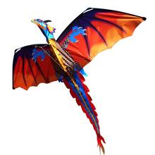 Brinquedo de olho de dragão 3d voador para crianças, brinquedo ao ar livre colorido com linha traseira de 100m para crianças 2024 - compre barato