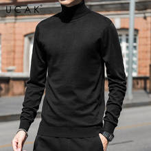 UCAK Brand Casual Sweaters Men Clothing Turtleneck Solid Color Streetwear Sweater Pull Homme Warm Winter Pullover Men U1137 2024 - buy cheap