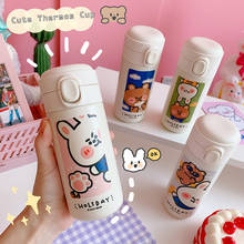 Kawaii Rabbit Thermos Bottle Creative 304 Stainless Steel Flask Vacuum Mug Women Travel Cup Fashion Water Bottles for Girls 2024 - buy cheap