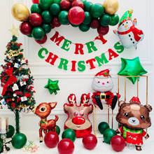 1pcs merry christmas aluminum foil balloon santa boy christmas new year party decoration snowflake balloon adult children toy 2024 - buy cheap