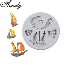 Aomily Pirates of The Caribbean Cake Molds Fondant Mold Chocolate Mold Pastry Candy Jelly Cake Mould Kitchen Baking Mold 2024 - buy cheap