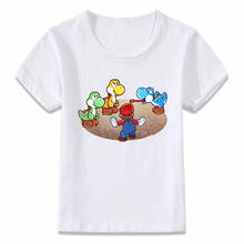 Kids Clothes T Shirt Watercolor Ink Art Yoshi Cute T-shirt for Boys and Girls Toddler Shirts Tee 2024 - buy cheap