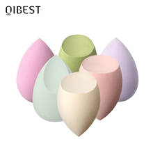 QIBEST Cosmetic Puff Makeup Sponge Soft Beauty Blender Makeup Accessories Water Drop Bevel Shape Foundation Sponge Face Puff 2024 - buy cheap