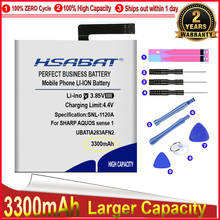 HSABAT 0 Cycle 3300mAh UBATIA283AFN2 Battery for SHARP AQUOS sense 1ICP5/63/62 High Quality Mobile Phone Replacement Accumulator 2024 - buy cheap