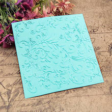 15x15cm Vine leaves Embossing folders Plastic bump Scrapbooking DIY Template Fondant indentation Cake Photo Album Card Make 2024 - buy cheap