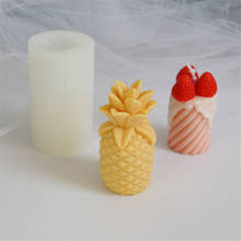 Reusable Simulation Pineapple Candle Mold Aromatherapy Silicone Mold Diy Chocolate Resin Plaster Handmade Candle Soap Making 2024 - buy cheap