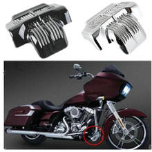 Motorcycle Oil Cooler Cover For Harley Touring Road King Electra Glide Street Glide Trike 2011-2016 2012 2013 2014 black/chrome 2024 - buy cheap