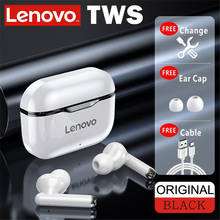 Lenovo-auriculares inalámbricos LP1, dispositivo de audio TWS, con Bluetooth 300, 5,0 mAH, estéreo Dual, reducción de ruido, bajos, Control táctil, modo de reposo largo, nuevo y Original 2024 - compra barato