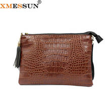 Xmessun 2021 novo saco de embreagem moda na moda envelope saco padrão crocodilo bolsa de ombro feminino mensageiro festa viagem ins k10 2024 - compre barato