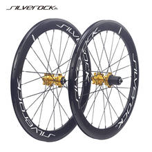 SILVEROCK-freno de disco SR42 de aleación aerodinámico 451, 20 ", 1 1/8", 406 Plus, de tracción recta, para bicicleta plegable Fnhon tren D8 Minivelo 2024 - compra barato