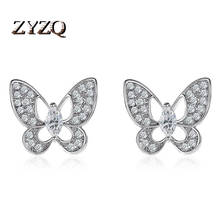 ZYZQ Korean Version Of The Delicate Fairy Butterfly Earrings Mini Hollow Butterfly Earrings Simple Wild Earrings 2024 - buy cheap