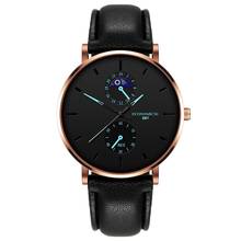 ECONOMICXI Men'S Watch Women Sport Watches Leather Luxury Date Quartz Wrist Watch Men Casual Clock Relogio Masculino Dropship 2024 - buy cheap