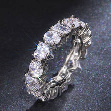Женское кольцо из серебра 925 пробы, с цирконом 2024 - купить недорого