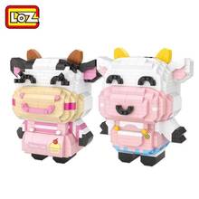 LOZ-bloques de construcción de un Animal de dibujos animados para niños, juguete de ladrillos para armar, regalo educativo, color rosa, 9229 2024 - compra barato