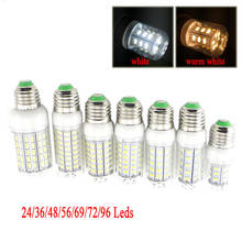 24 36 72 96 LED E27 Corn Bulb Light Lamp 220v warm cold white 5730 Candle Lights Bombillas Desk Lamp Home Lampada Ampoule 2024 - buy cheap